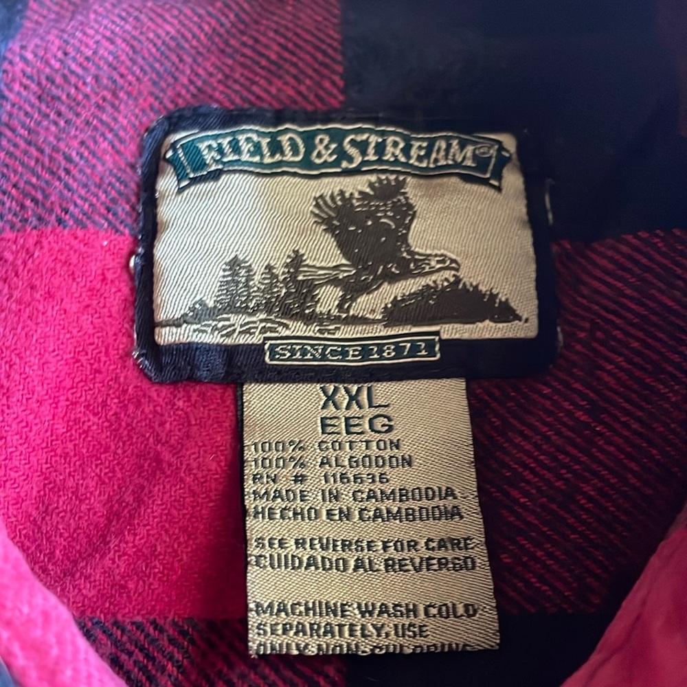 THICK Feld Of STream XXL Plaid Sweater very warm .